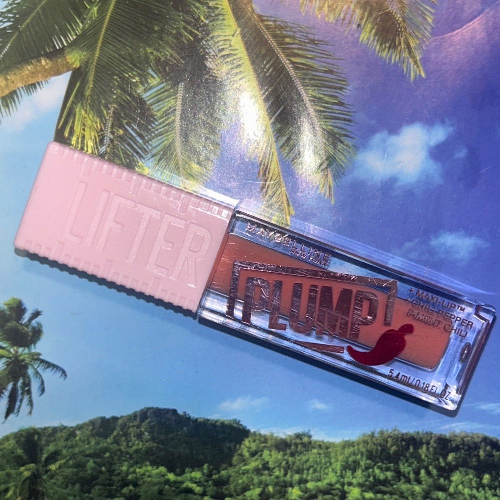 Maybelline Lifter Plump‎ Lip Gloss 005 Peach Fever Chili Pepper  New